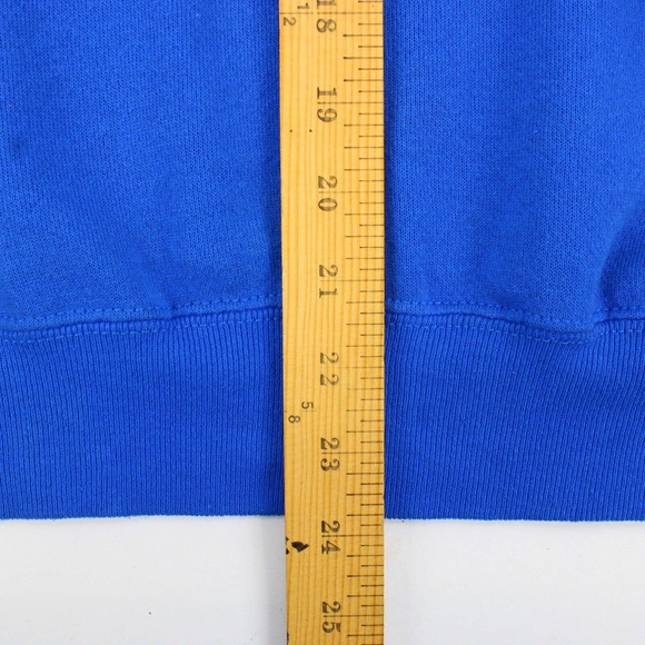 Vintage Tommy Hilfiger Sweatshirt Embroidered Flag Logo Blue Size Large Mens - Picture 4 of 7